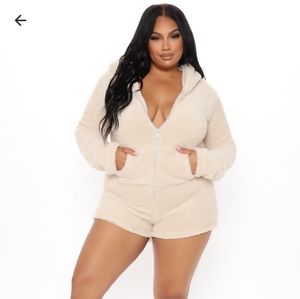 Fashion Nova Teddy Baby PJ Romper